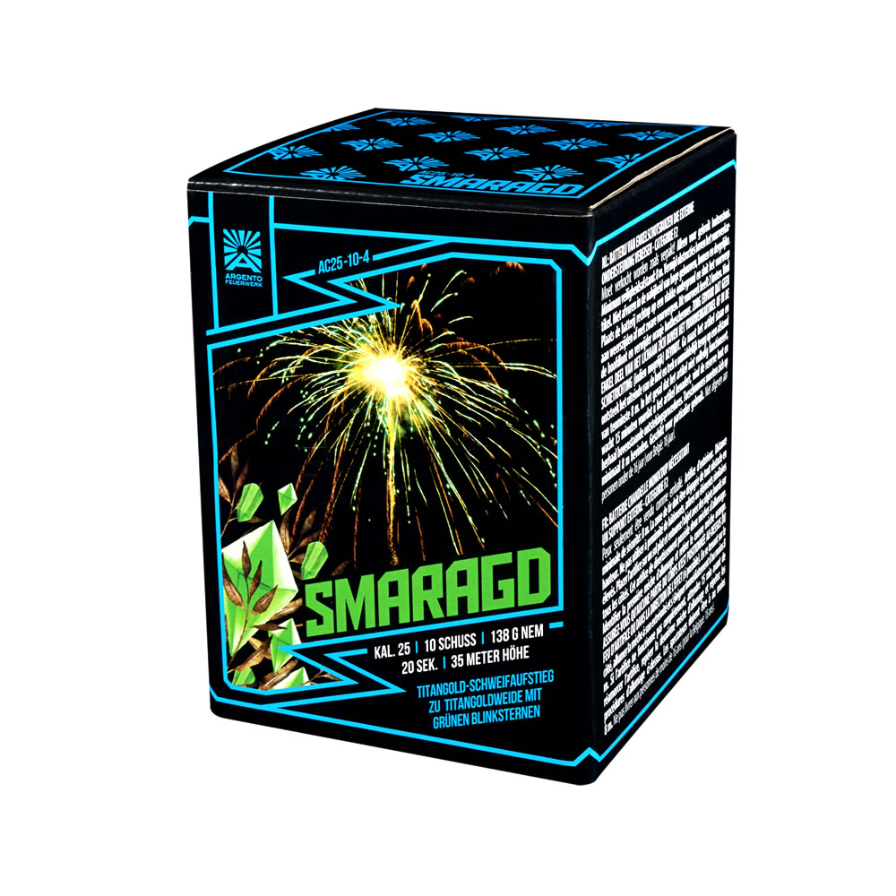 Silvester-Shop Smaragd jetzt online bestellen im Feuerwerk Shop Funkelfun.de