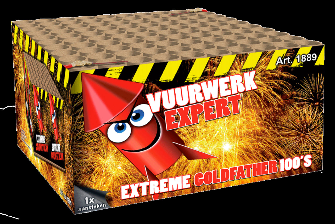 Feuerwerk Extreme Goldfather von Broekhoff online kaufen im Pyroshop von Funkelfun