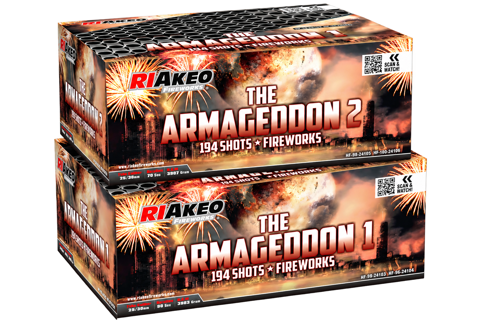 The Armageddon 1 + 2 Feuerwerksprodukt im Funkelfun Onlineshop