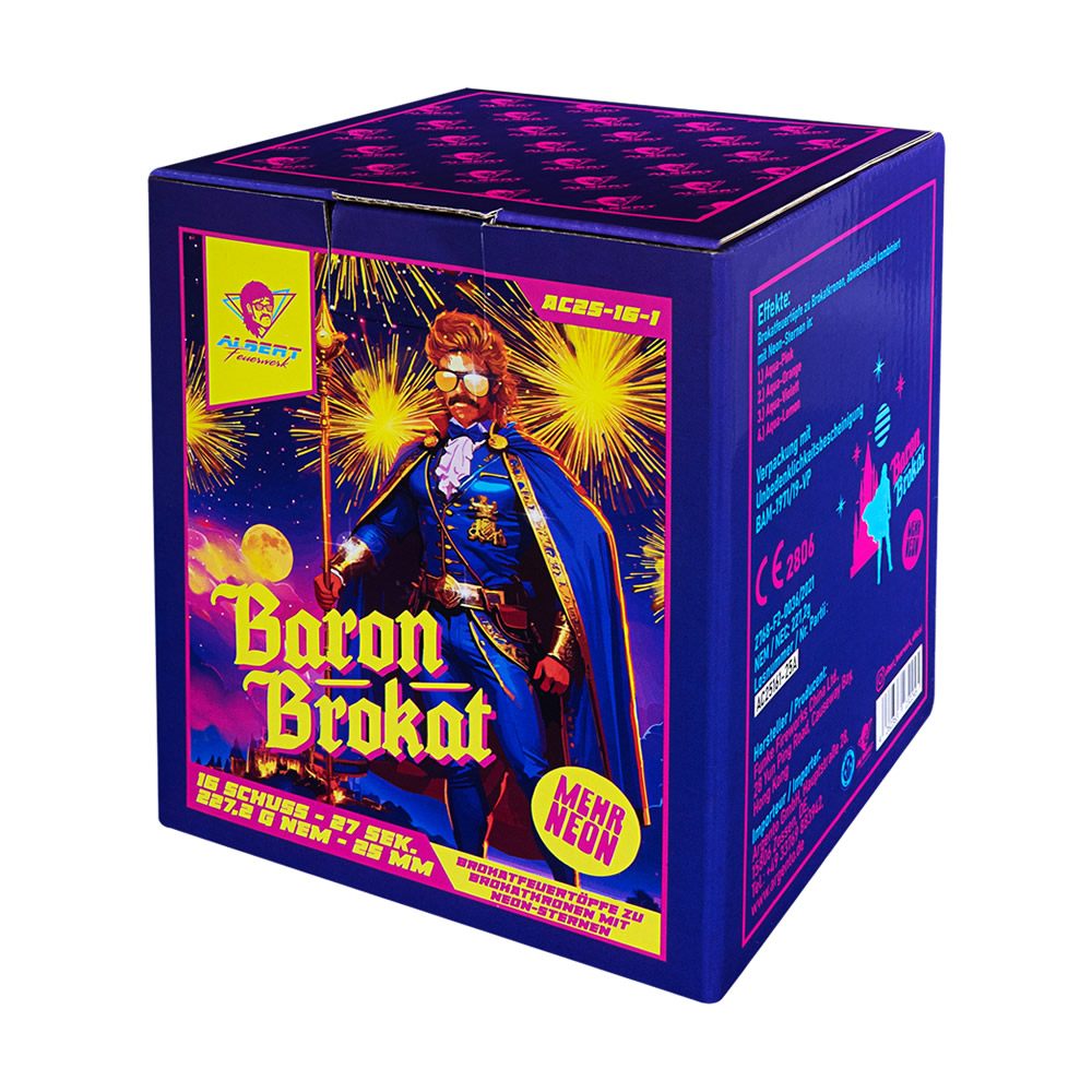 Silvester-Shop Baron Brokat jetzt online bestellen im Feuerwerk Shop Funkelfun.de