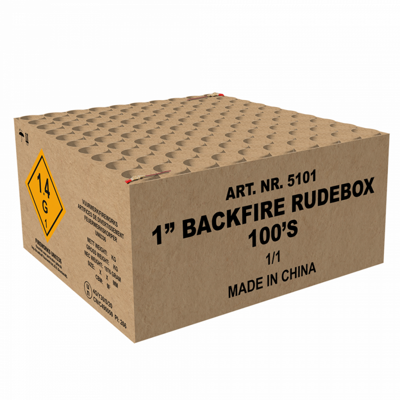 Feuerwerk 1 Backfire Rudebox von Broekhoff online kaufen im Pyroshop von Funkelfun