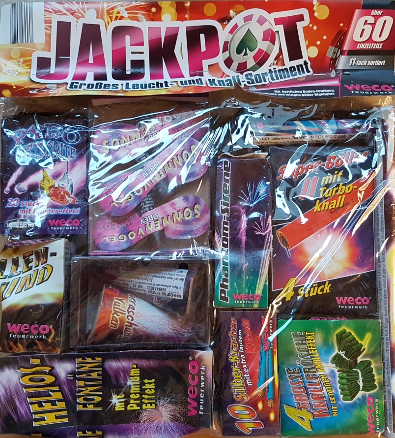 Silvester-Shop Jackpot jetzt online bestellen im Feuerwerk Shop Funkelfun.de