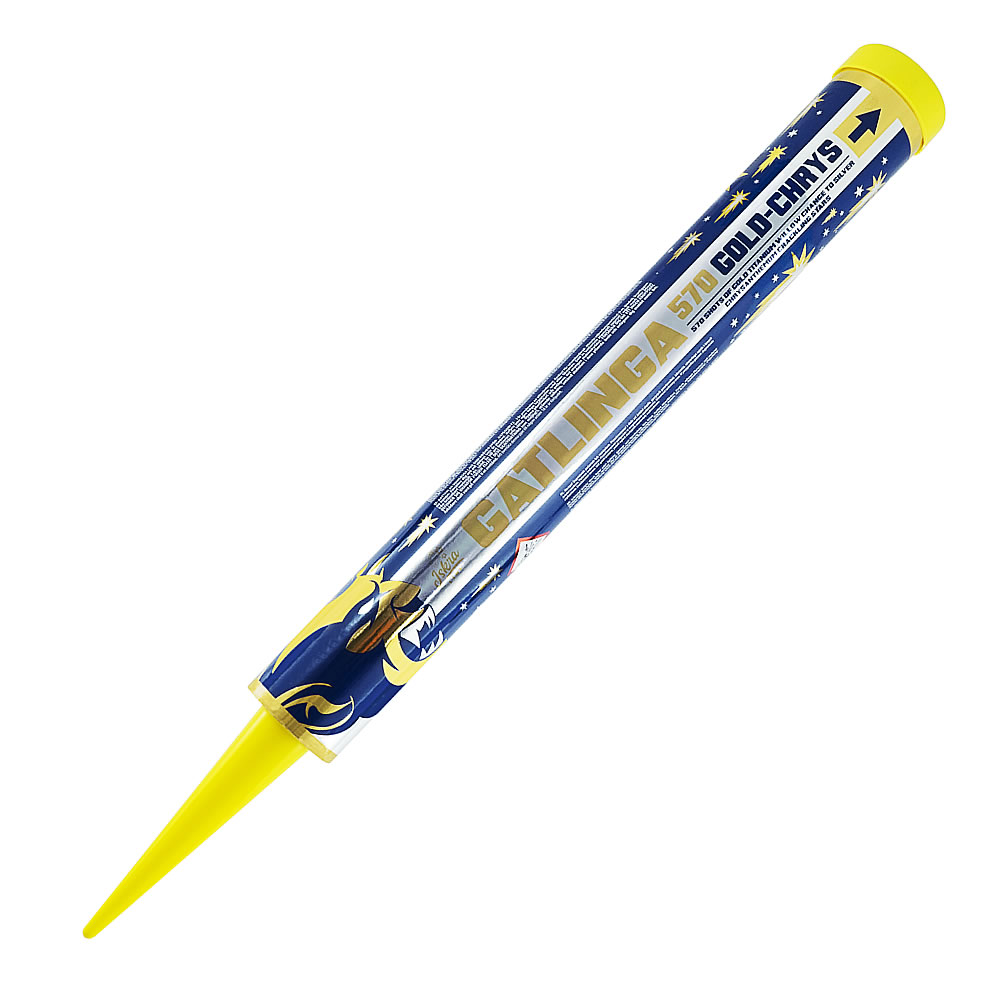 Silvester-Shop Gatlinga 570 Gold-Chrys jetzt online bestellen im Feuerwerk Shop Funkelfun.de