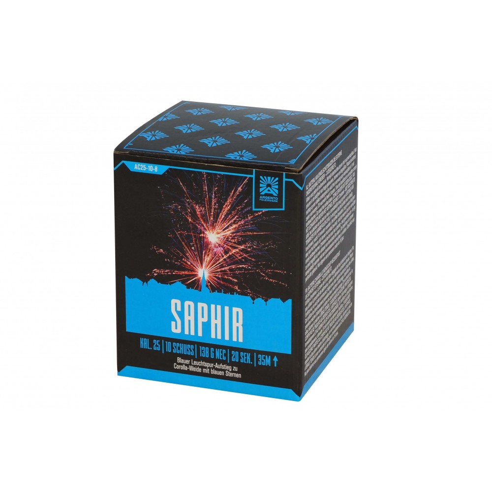 Silvester-Shop Saphir jetzt online bestellen im Feuerwerk Shop Funkelfun.de
