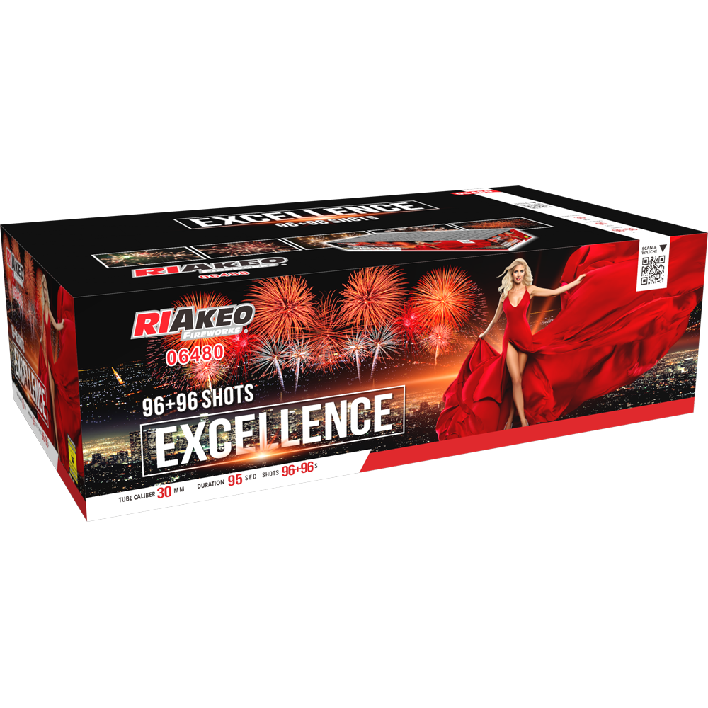 Feuerwerk Excellence von Riakeo Fireworks online kaufen im Pyroshop von Funkelfun