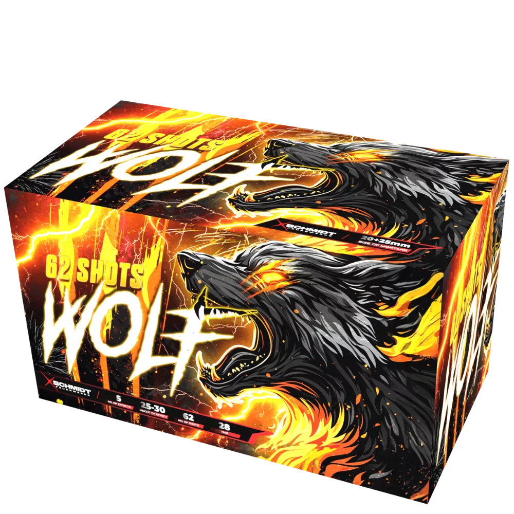 Wolf Feuerwerk – Produktbild bei Funkelfun.de