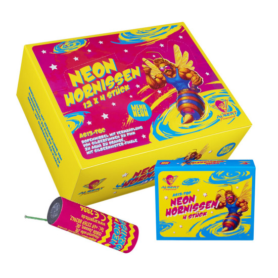 Neon Hornissen Feuerwerk – Produktbild bei Funkelfun.de