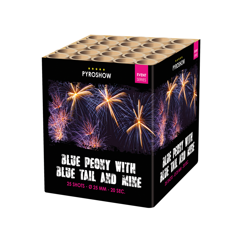 Feuerwerk Blue Peony with Blue Tail and Mine von Broekhoff online kaufen im Pyroshop von Funkelfun