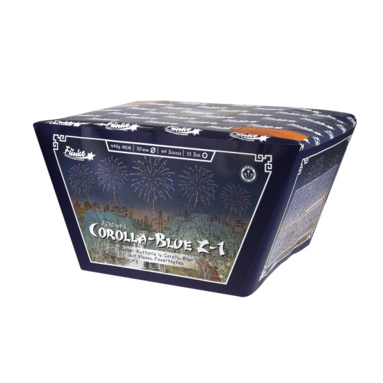 Batteriefeuerwerk Corolla-Blue Z-1 jetzt bestellen bei Funkelfun