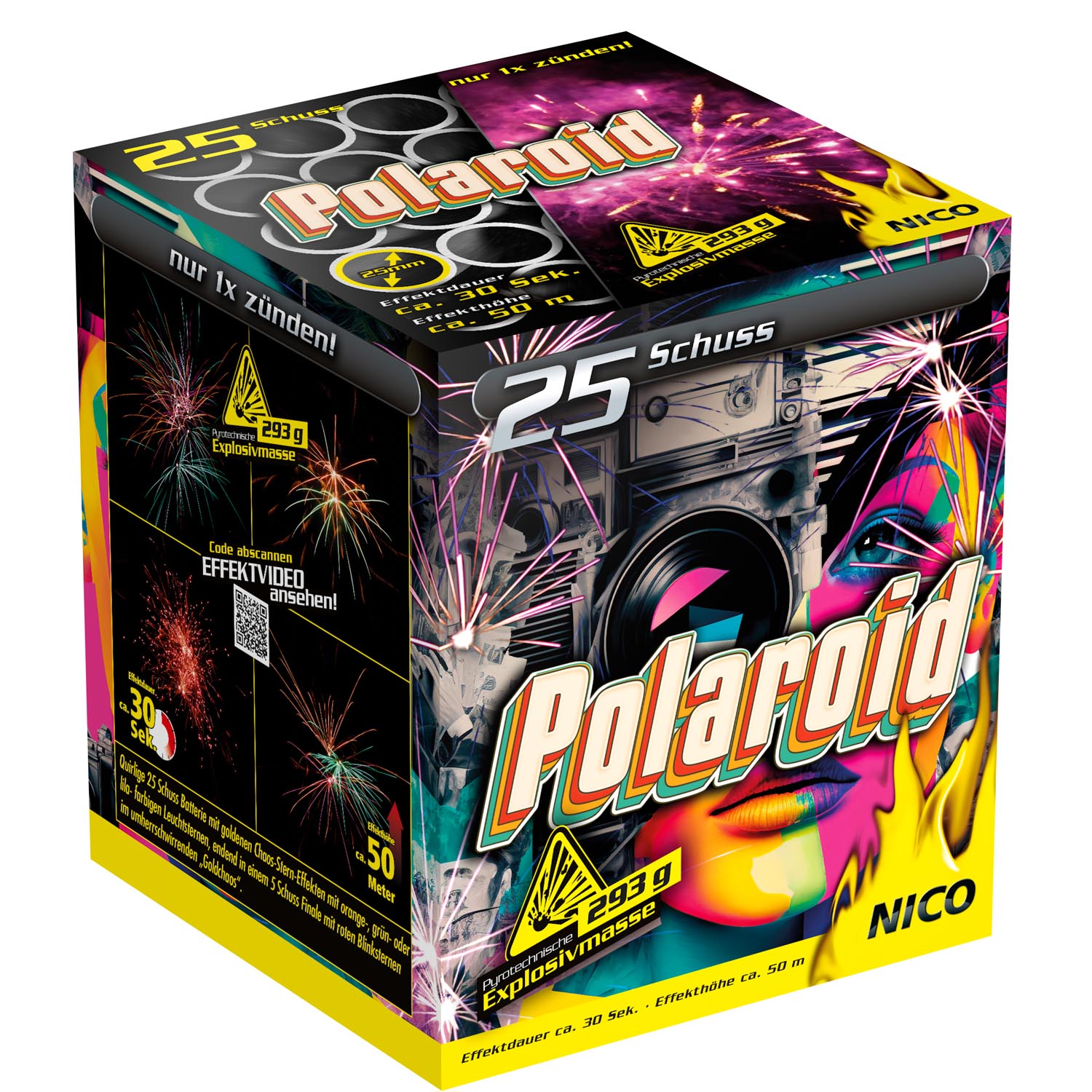 Batteriefeuerwerk Polaroid jetzt bestellen bei Funkelfun
