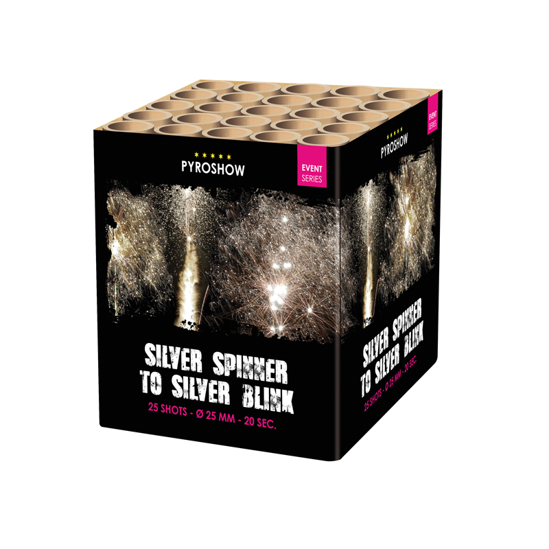 Feuerwerk Silver Spinner to Silver Blink von Broekhoff online kaufen im Pyroshop von Funkelfun