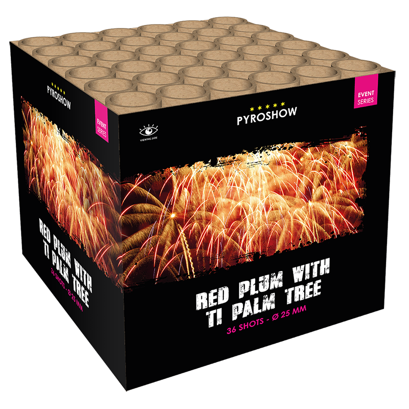 Feuerwerk Red Plum with Ti Palm Tree von Broekhoff online kaufen im Pyroshop von Funkelfun