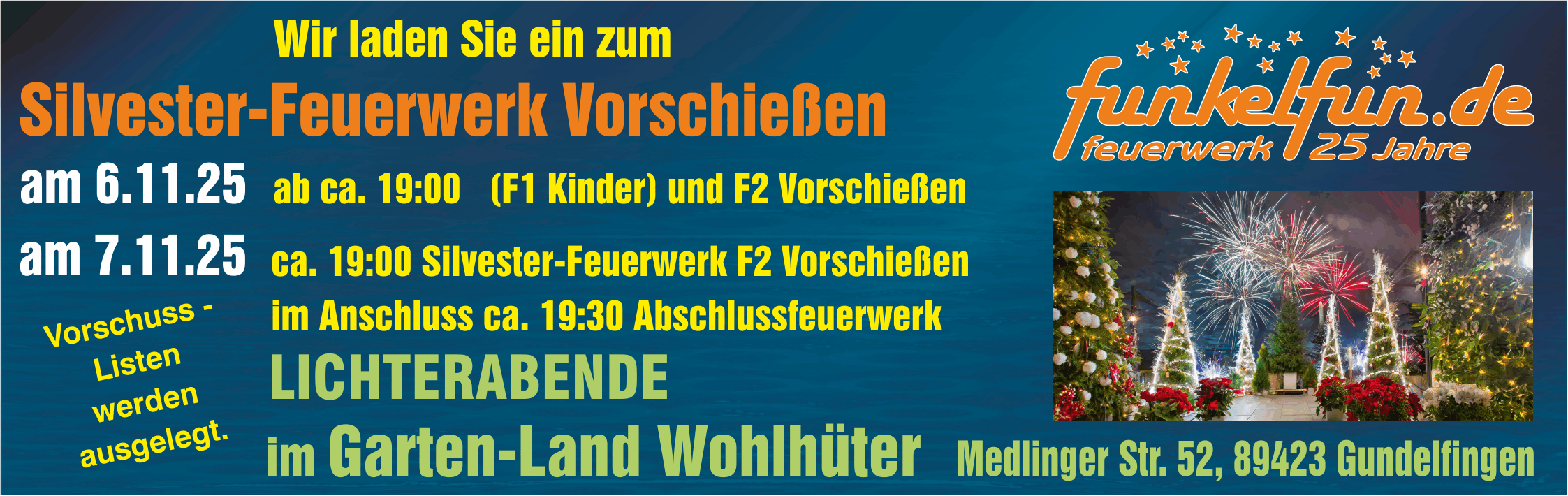 Vorschießen 2025 Funkelfun Feuerwerk