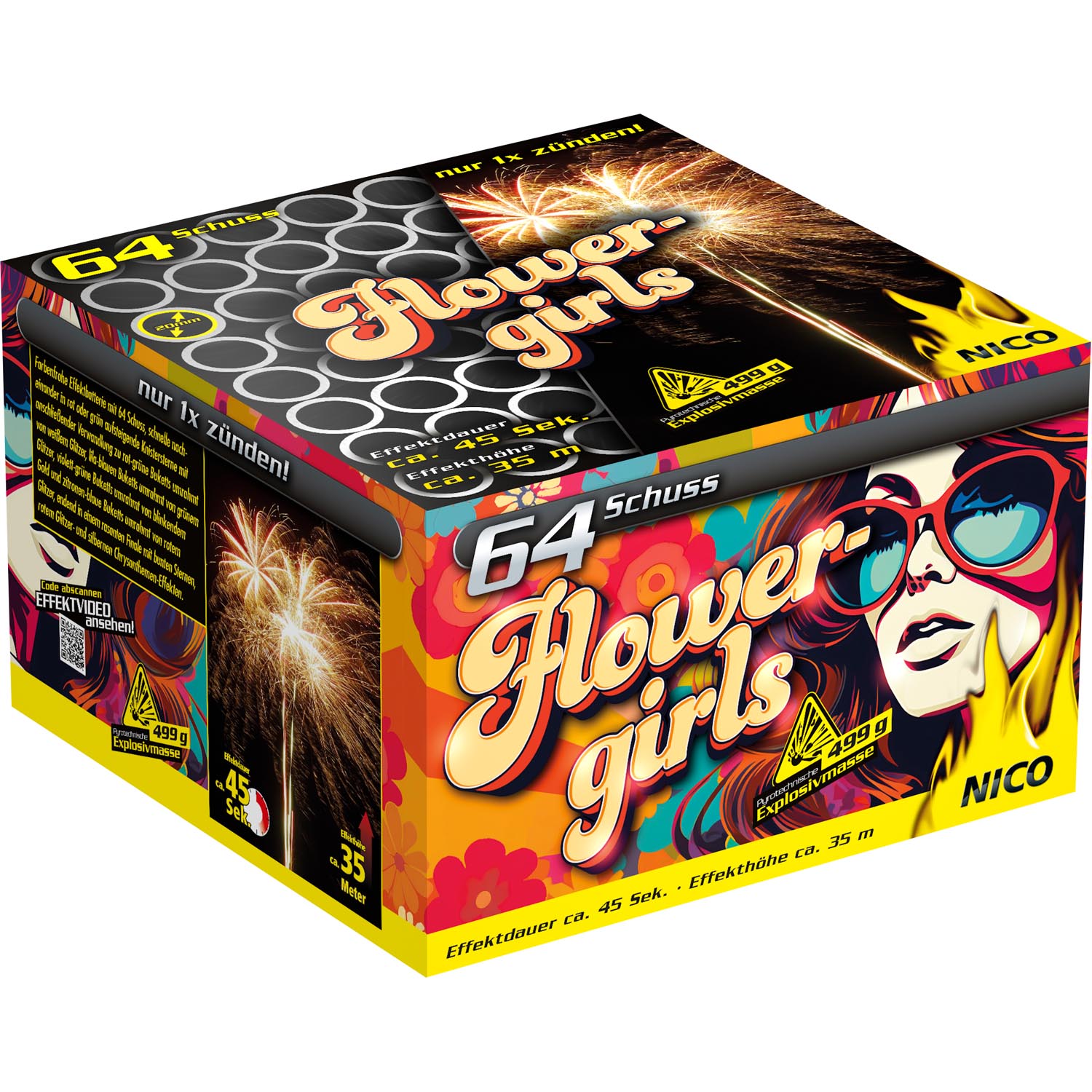 Batteriefeuerwerk Flowergirls jetzt bestellen bei Funkelfun